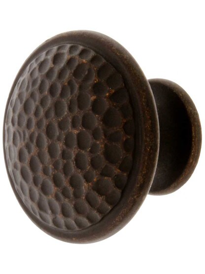 Roycroft Cabinet Knob - 1 3/16 inch Diameter In Oil Rubbed Bronze